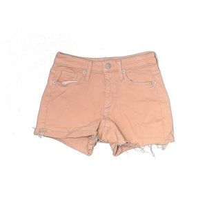 Cutoff denim shorts (peach)